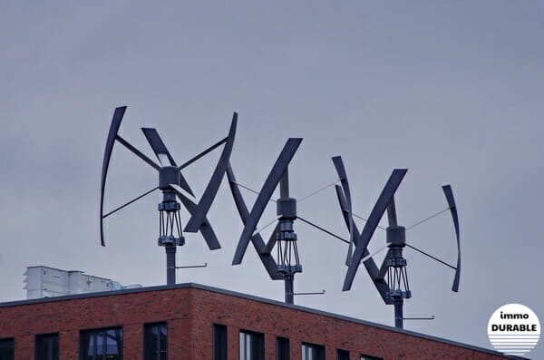 Petites éoliennes urbaines à installer sur des bâtiments