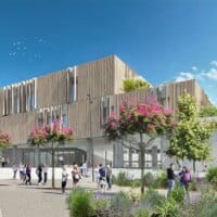 Construction d'un collège public à Montpellier avec du béton bas carbone