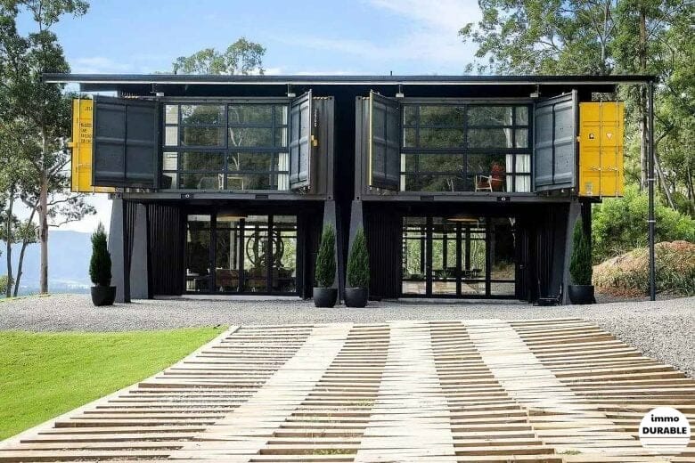 Une maison d'architecte créée à partir de conteneurs
