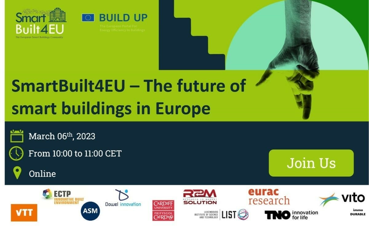 Webinaire SmartBuilt4EU - L'avenir des bâtiments intelligents en Europe