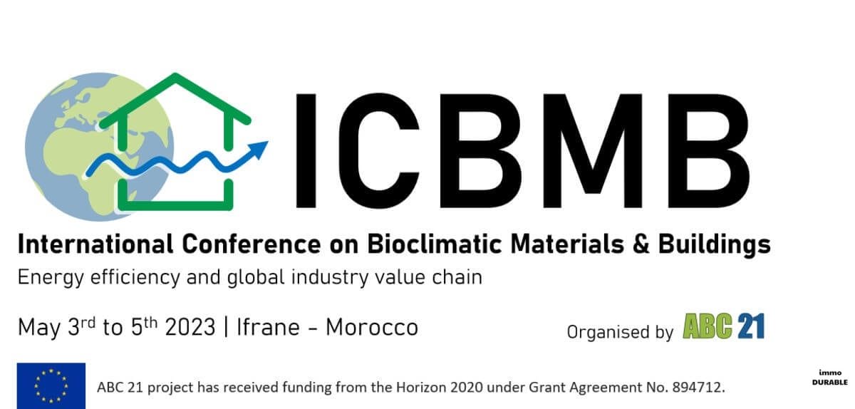 ICBMB, la conférence internationale sur les matériaux et bâtiments bioclimatiques