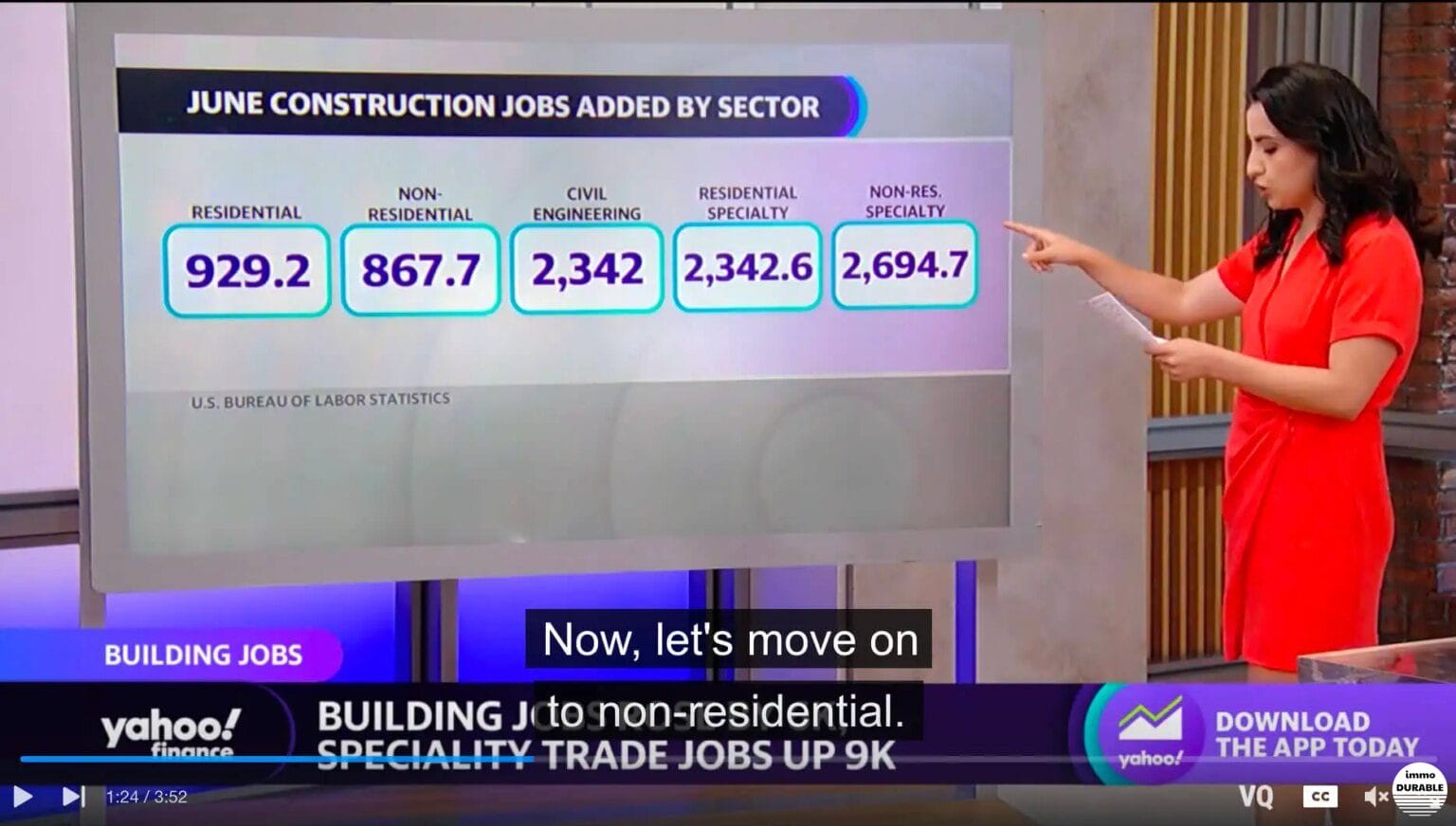 La croissance de l'emploi dans la construction se poursuit aux Etats-Unis