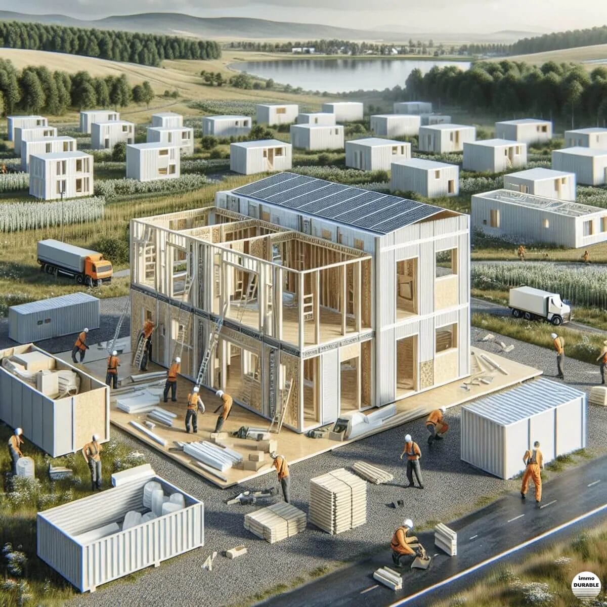 Comment la construction modulaire écologique réduit les déchets de chantier