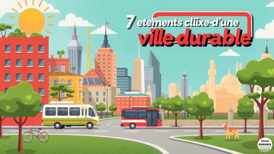 7 éléments clés d'une ville durable